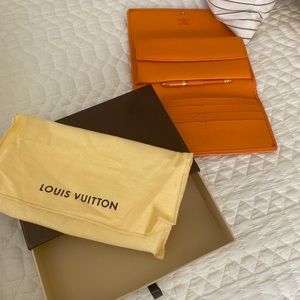 Louis Vuitton orange wallet